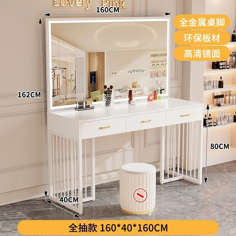 Beauty Makeup Shop - Modern studio dressing table with lamp