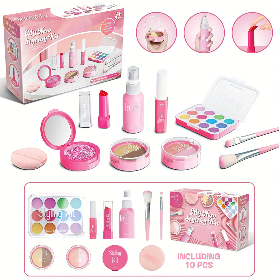 Beauty Makeup Box Set - Children's Makeup Toy Set Simulated Beauty