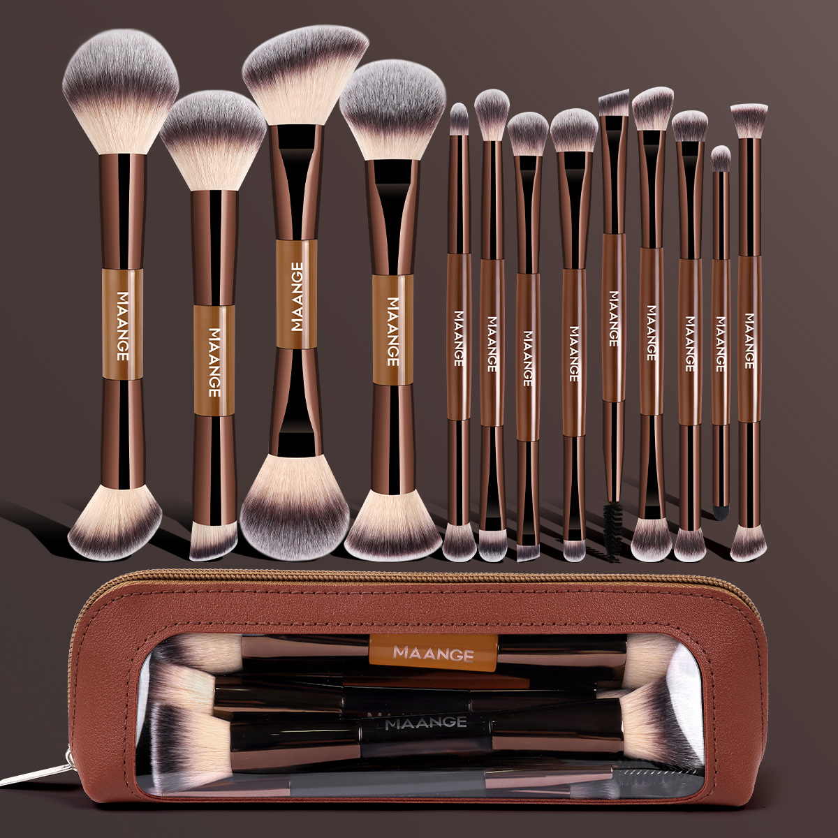 Beauty Makeup Tool Collection - MAANGE 13pcs Makeup Brushes with Storage