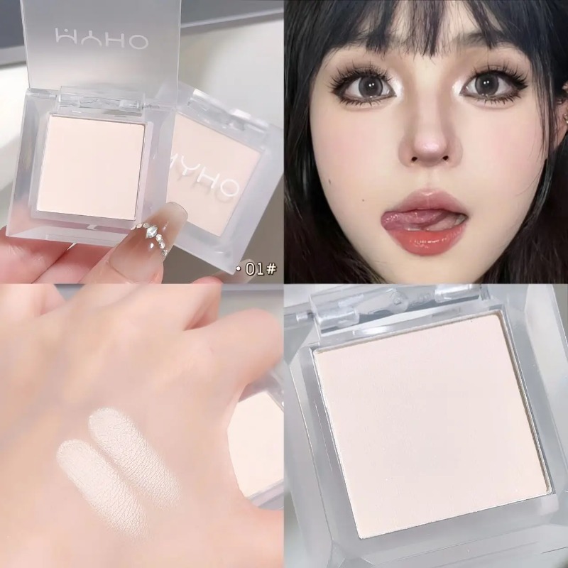 Beauty Makeup Shop - Matte White Face Highlighter Palette Pearly
