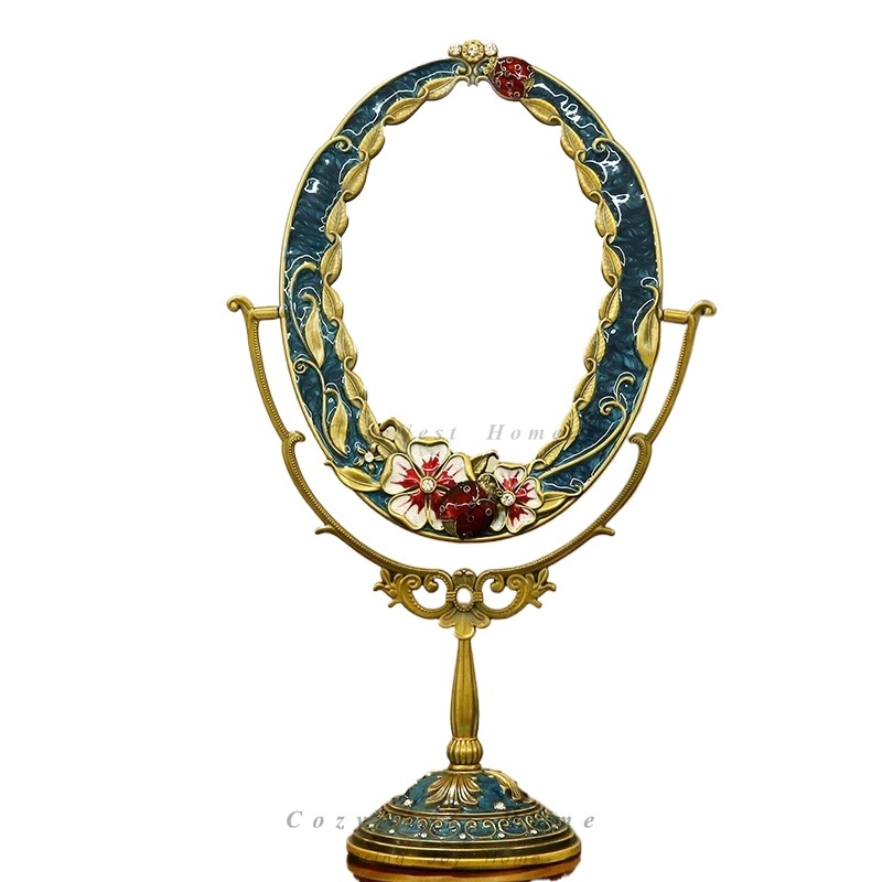 Beauty Makeup Definition - Metal mirror desktop large makeup mirror