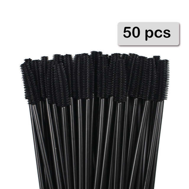 Beauty Makeup Brands - 50pcs Silicone Mascara Wands Applicator Disposable
