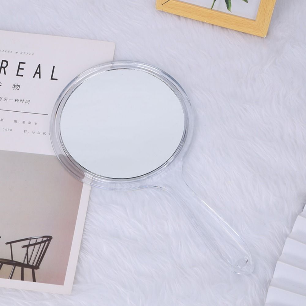 Beauty Makeup Definition - High-definition Handle Double-sided Mirror Handheld Plastic