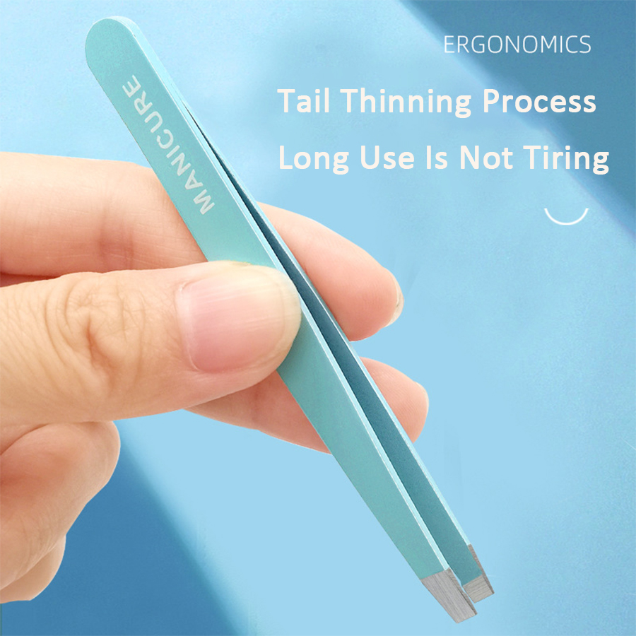 4 Pcs Colorful Eyebrow Tweezer - Beauty Hair Makeup 评论和价格