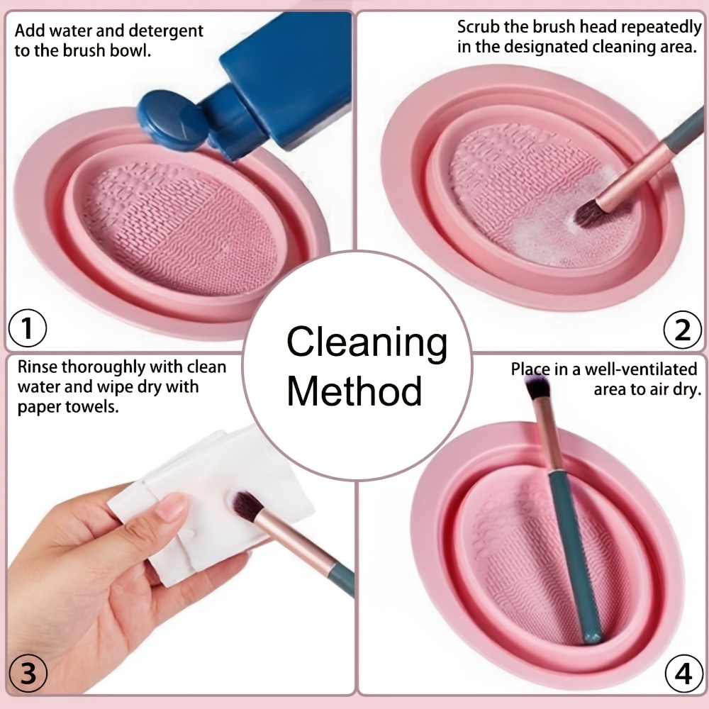 Foldable Silicone Makeup Brush - Cosmetic Sponge 评论和价格