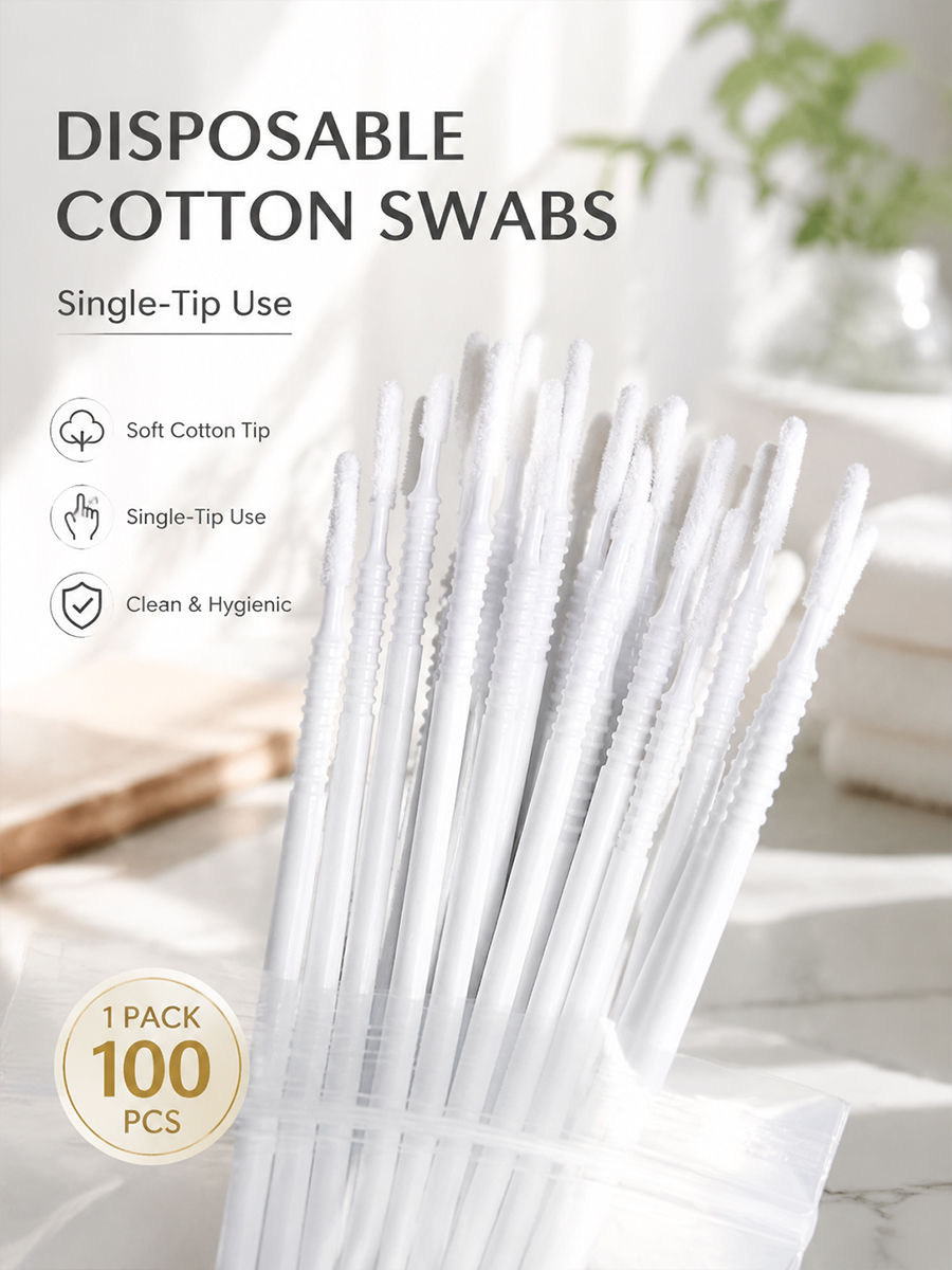 Disposable Long Cotton Swabs E - Beauty Makeup Remover 评论和价格