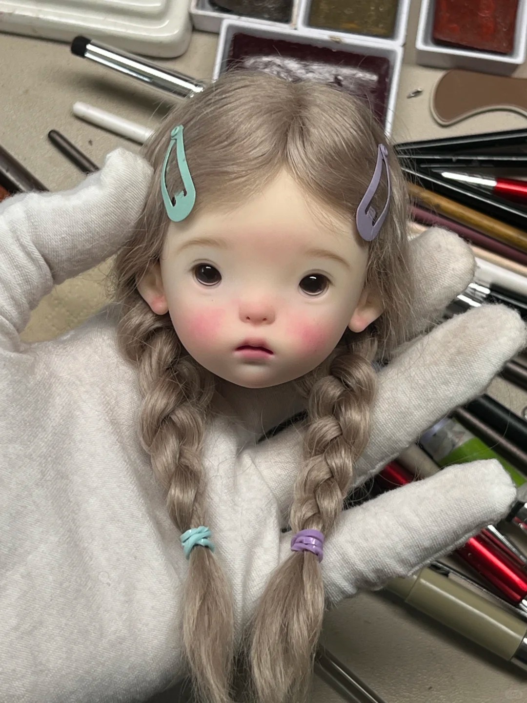 SD BJD Doll 1/6 Landoudou Head - Just Beauty Makeup 评论和价格