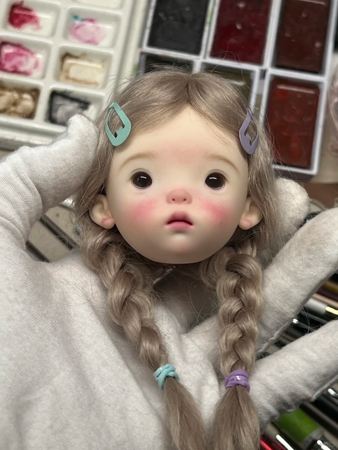 SD BJD Doll 1/6 Landoudou Head - Just Beauty Makeup 评论和价格