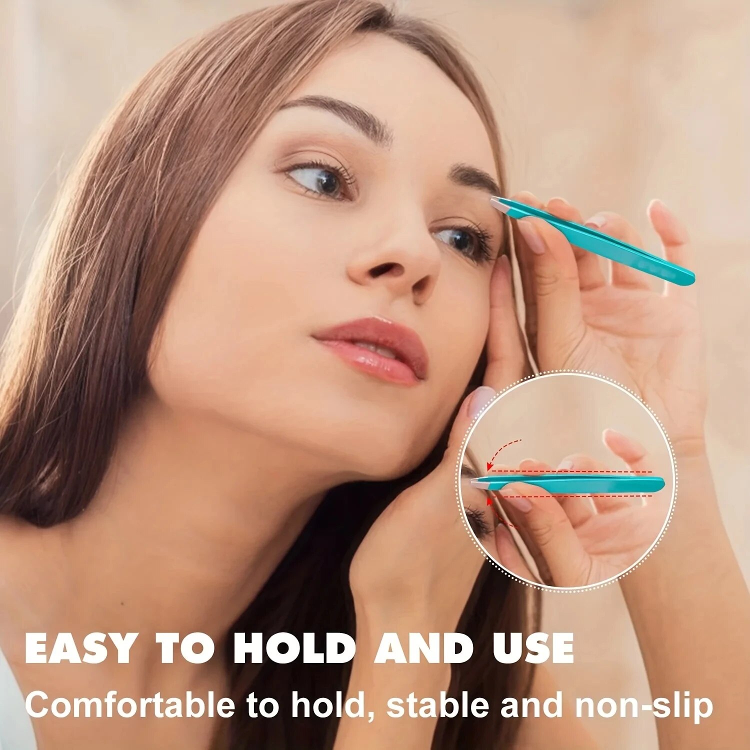 Colorful Eyebrow Tweezer Hair  - Beauty Hair Makeup 评论和价格