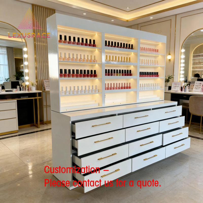 custom.Wood Shelf Display Rack - Beauty Hair Makeup 评论和价格