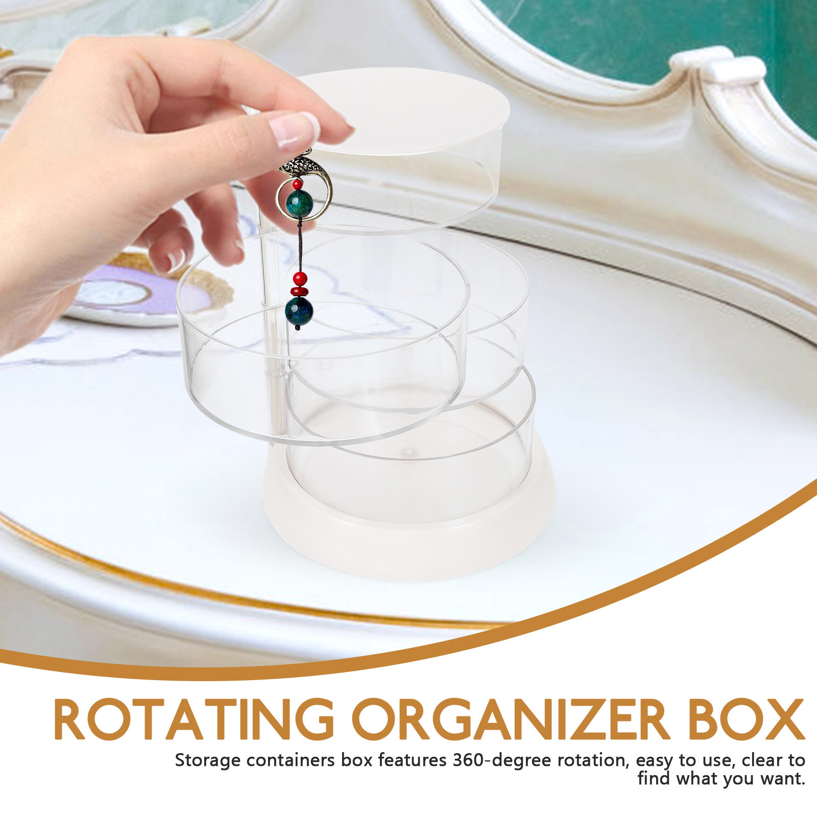 4-Tier Rotating Makeup Organiz - Beauty Hair Makeup 评论和价格