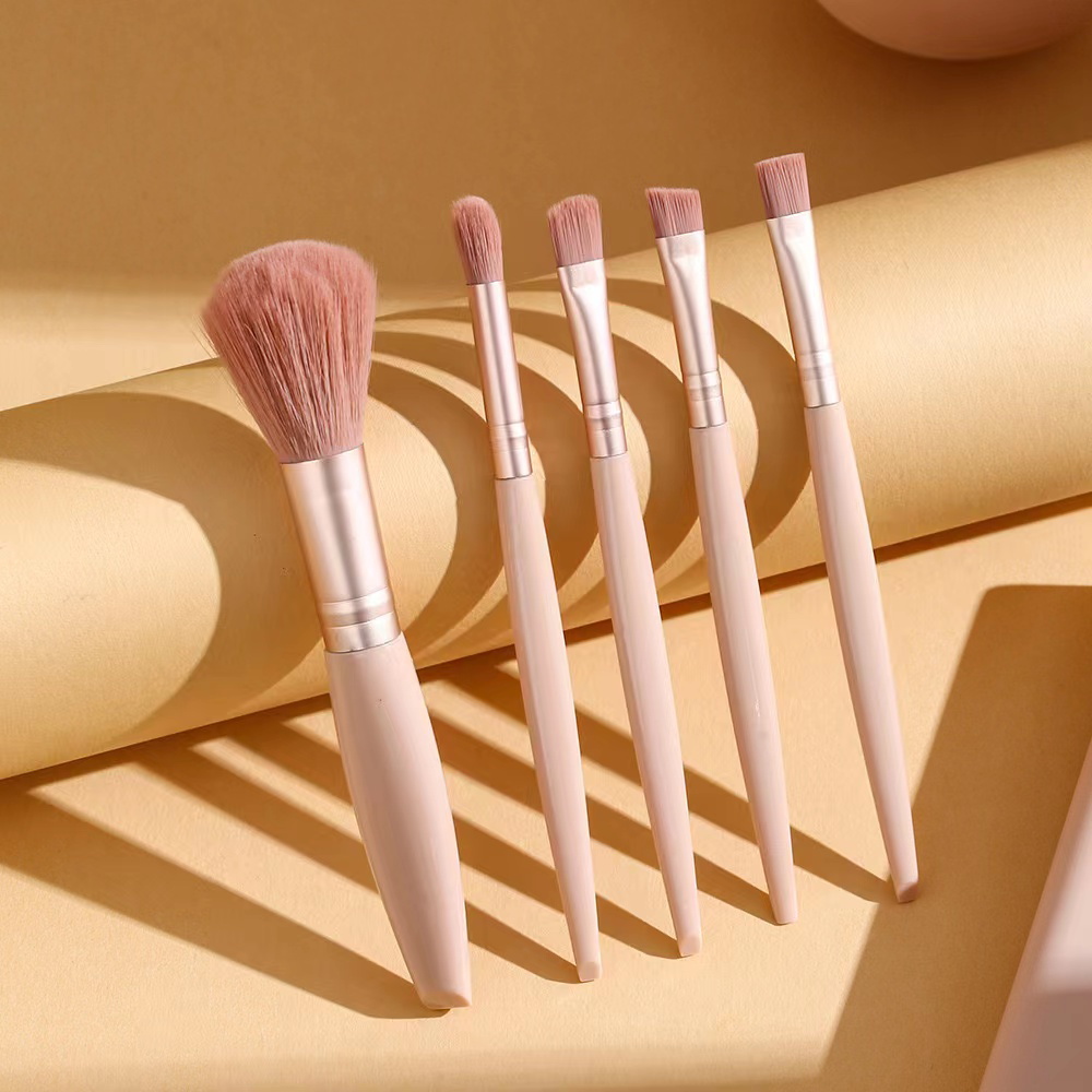 5pcs Cosmetic Brush Kit With M - Beauty Makeup Box Set 评论和价格